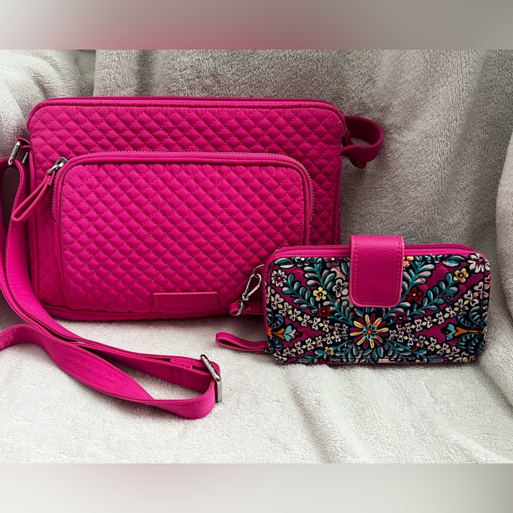 Vera Bradley Mini Hipster and Wristlet